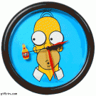 Homer Simpson clock